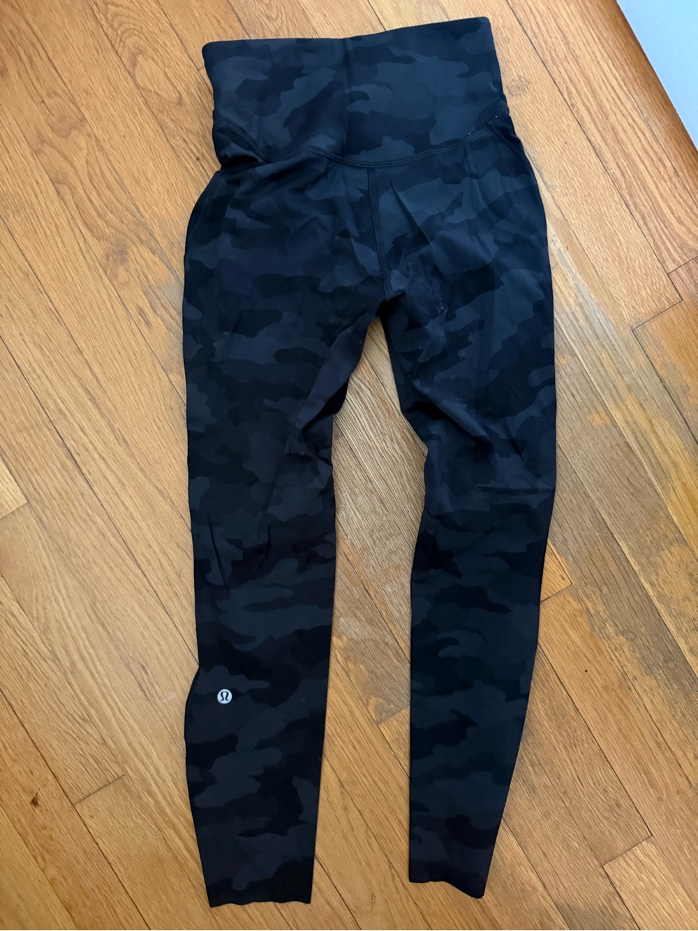 lululemon High-Waist Black Camo Leggings